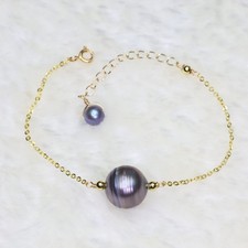 bracelet en perle noire de