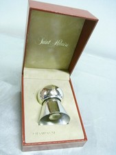 ?? BOUCHON DE CHAMPAGNE MÉTAL ARGENTE COFFRET SAINT HILAIRE PARIS VINTAGE