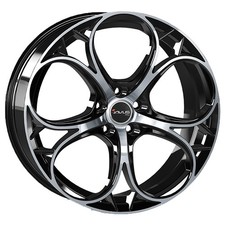 JANTES ROUES AVUS AC-520 POUR ALFA ROMEO BRERA 8X19 5X110 BLACK POLISHED 53F