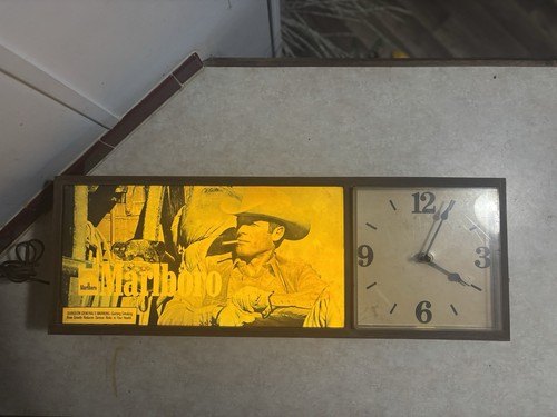 Vintage marlboro man lighted - man,