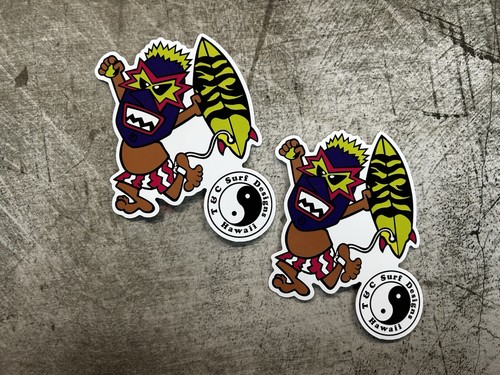 Town country surf sticker set - country,