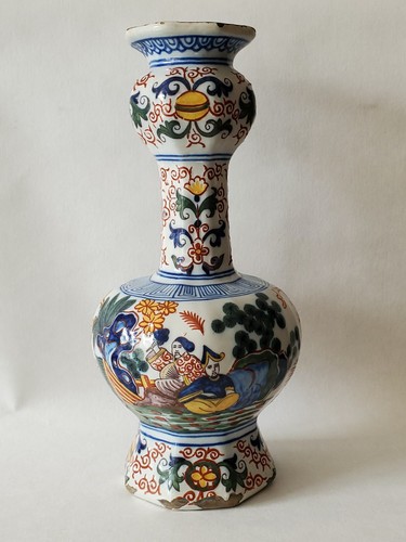 Vase bouteille faïence - bouteille,