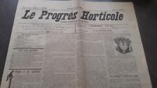 LE PROGRES ORTICOLE JOURNAL MENSUEL N°40 JUILLET 1907 ABE
