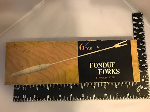 Vintage fondue fork set - vintage,