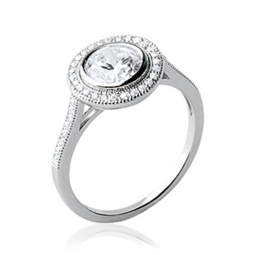 Bague solitaire femme argent - solitaire,