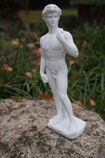 6666 B  FIGURINE STATUETTE  DAVID NU  RENAISSANCE SCUPLTURE   MICHEL ANGE  31 CM