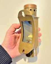 antique petite Lampe à pétrole en laiton et cuivre P O Y