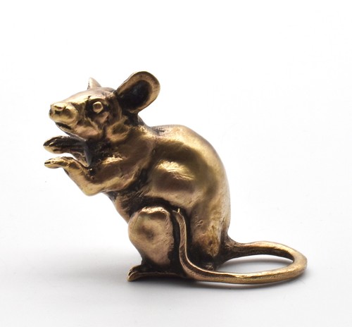 Figurine souris bronze