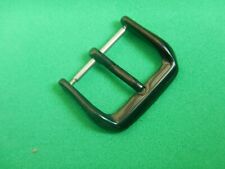 BOUCLE ARDILLON ACIER NOIR PVD DE 20 mm NEUF POUR BRACELET DE 22 mm