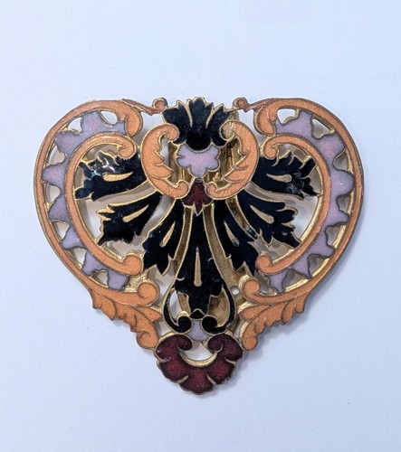 Broche pince robe email - pince,