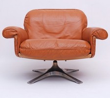 Fauteuil Lounge Vintage Années 60 DS 31 De Sede Cuir Cognac 6.RAI