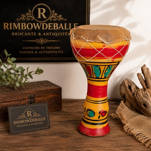 Djembé africain artisanal - africain, en