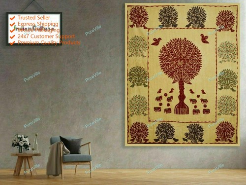 Tapisserie coton design - , arbre