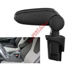 Accoudoir Central en Tissu Noir Pour Seat Leon II 2 MK2 1P 2005-2013