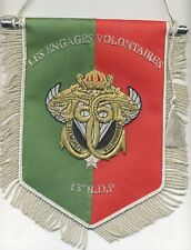 FANION / 13° RDP LES ENGAGES VOLONTAIRES - cannetille fait main 16 x 23 cm