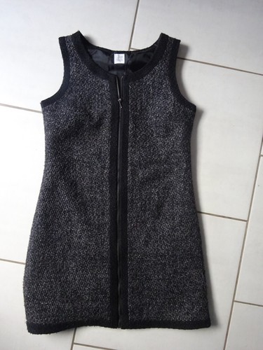 Superbe robe laine noir - superbe,