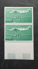 Timbres, Poste Aérienne, YT N°PA60, Dewoitine 338, Se tenant, BdF, Neuf