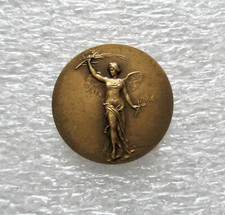 Jeton Médaille en Bronze Gravé par Coudray. Allégorie du Sport