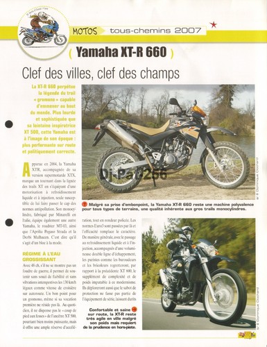 Fiche moto yamaha 660 r - yamaha,