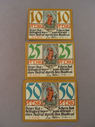 Notgeld 129 lot 3 bons - 129,