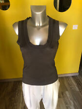 joli pull sans manches en cachemire gris PÔLES taille S excellent état