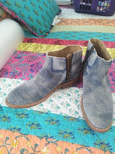 Denim bootie size new - denim,