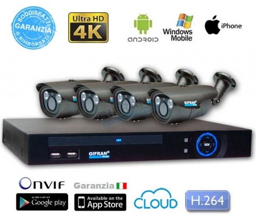 Kit videosorveglianza 4mpx - kit, ip