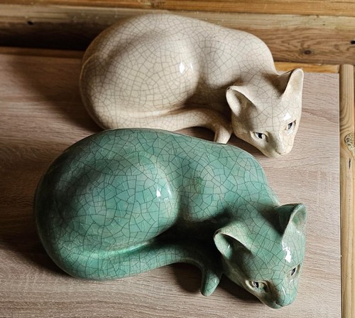 Sculptures chats en - de,