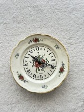 Vintage Horloge murale vintage Porcelaine modele CIM TROPHY Digoin France