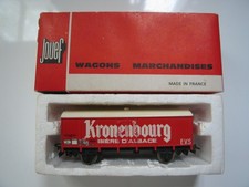 Ancien wagon couvert "Kronenbourg" Réf. 6260 de JOUEF en boite rouge - Bon état