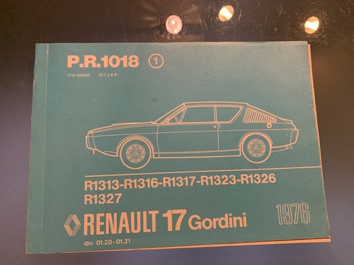 Parts list renault gordini - list,