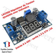Module alimentation Step Down ADJ - LM2596 - Afficheur - IN:3-40V OUT:1.2-35V 3A