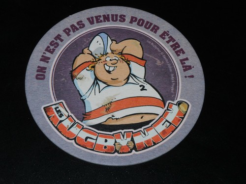 Sous bock les rugbymen - bock,