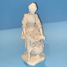 STATUE Figurine La Jardinière au Vase Falconet Biscuit de SEVRES en Porcelaine