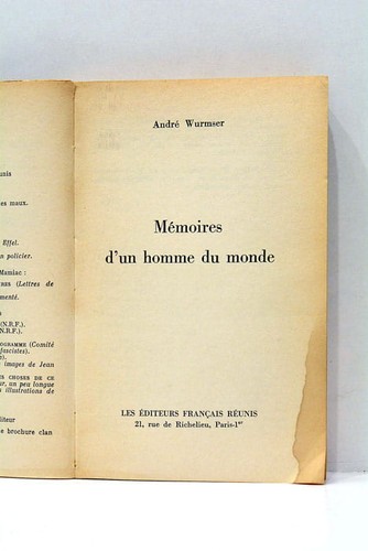 Mémoires homme du monde - mémoires,