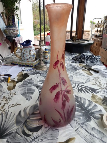 Grand vase signé legras - grand, en