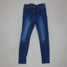 Jean Skinny Stretch Pepe Jeans Femme W42 L42 Bleu Stonewash Coton Zip