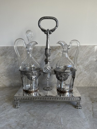Huilier vinaigrier argent - huilier,