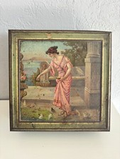 ANCIENNE BOÎTE À BISCUIT PUBLICITAIRE TÔLE