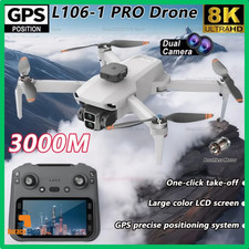 ✅ Drone L106-1 PRO 8K HD GPS 5G FPV Caméra Pro UAV RC Télécommande Écran