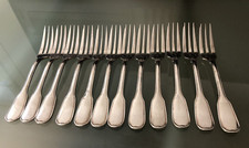 Christofle 12 fourchettes a gâteaux modèle Touraine
