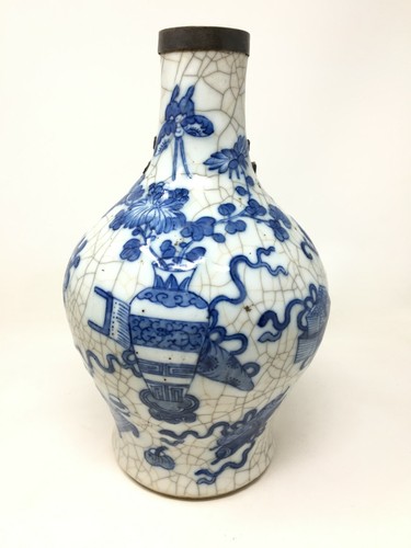Vase porcelaine peinte - vase,