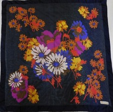 Foulard Vintage En Soie 100%