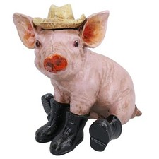 Statue modèle cochon avec