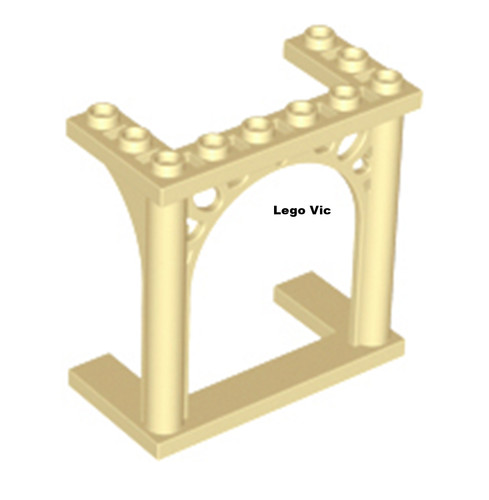 Lego 30613 arch 3x6x5 - 3x6x5, tan