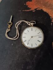 Montre à gousset 10 Rubis Cylindre en argent poinçon JB