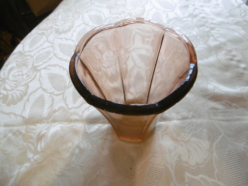 Ancien vase rose - vase, 1940-1950