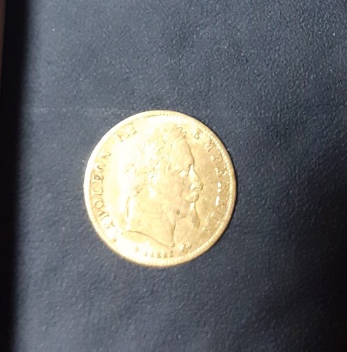 Pièce francs en or - francs,