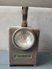 ANCIENNE LAMPE LANTERNE WONDER TYPE AGRAL EN ALU - SNCF – ANTIQUE TRAIN LAMP