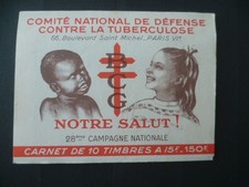 CARNET ANTITUBERCULEUX  28 °